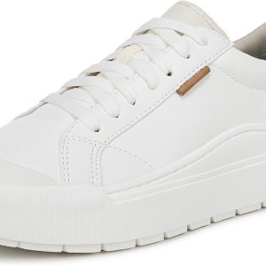 Women  Platform Slip On Fashion Sneaker,White Smooth,8