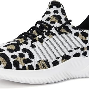 Women Walking Shoes - Slip On Tennis Running Shoes Memory Foam Lightweight Work Sneakers for Indoor Outdoor Gym